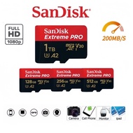 [Ready Stock] SanDisk Extreme PRO MicroSDXC Memory Card 128GB 256GB 512GB 1TB | U3 V30 A2 UHS-I | 20
