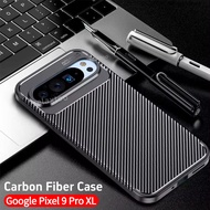Google Pixel9 5G Carbon Fiber Texture Casing For Google Pixel 9 Pro XL 5G 9Pro 9ProXL Pixel9Pro XL 5