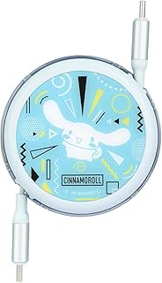 Gourmandies Cinnamoroll Modern PD60W Compatible USB 2.0 Reel Type C Cable Cinnamoroll SANG-435CN
