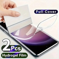 2 ชิ้น ฟิล์มป้องกันหน้าจอเต็มจอ Ultra HD เข้ากันได้กับ Galaxy S24/S22 Ultra/S23/S21 Plus/S20 FE/Note