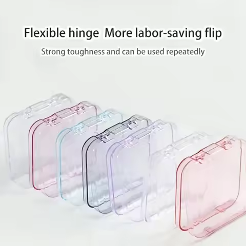 Wholesale Fake Nails Transparent Organizer Display Box Dustproof Exquisite False Nails Display Case