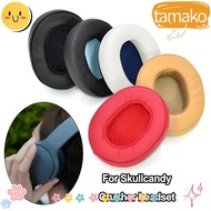TAMAKO Ear Pads, Protein Leather Sponge Ear Cushion, Portable Replacement Soft Earmuffs Earbuds Cover for Skullcandy Crusher Wireless/Crusher ANC/Hesh3 Headphones Accessories