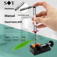 Hand Twist Drill Manual Drilling Drill Reaming Drill Wenwan Woodworking DIY Tool Mini Hand Drill Twi