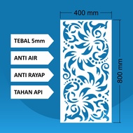 Krawangan Plafon PVC size 80 x 40 x 0.5 cm / Krawangan /PVC Foam Board / Krawangan PVC Foam Board /