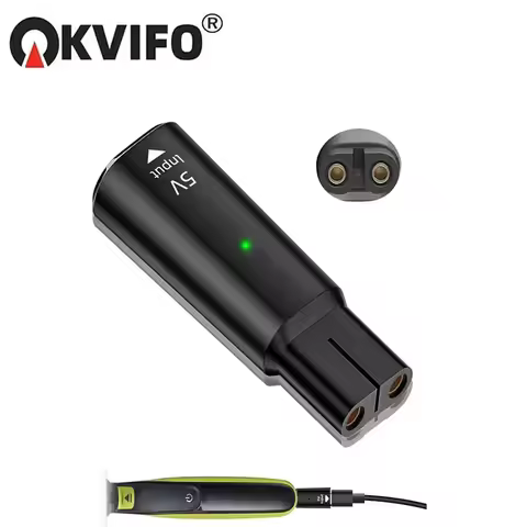 KVIFO 5V Type-C Shaver Adapter Charger Converter for Philips OneBlade Series QP2724 QP2834 QP1424 QP