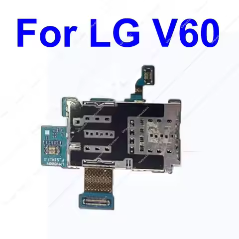 Sim Card Tray Socket For LG V60 ThinQ 5G Sim Card Slot Board Holder Card Reader Adapters Flex Cable 