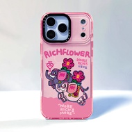 Double Riches Case Compatible For IPhone 12 13 14 15 16 17 Pro Max 12 13Mini Cover X XR XS Max Silic