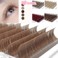 ELO11VE False Eyelashes, Caramel Colored Brown Teal Mocha Color Caramel Colored Lashes, Handmade 0.0