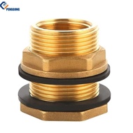 PENGGONG อะแดปเตอร์เชื่อมต่อถังทองเหลืองพร้อมซีลยาง G1 G1 1X4สำหรับถัง