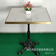 Commercial Street Outdoor Courtyard Marble Stone Plate Dining Table  Factory Wholesale Outdoor Courtyard Marble Stone Plate Dining Table