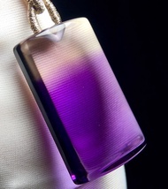 紫黃晶無事牌吊墜   純天然紫黃晶平安無事牌吊墜   紫水晶轉運