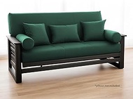 National Allergy 100% Cotton Zippered Futon Cover Full Size - Hunter Green - Machine Washable Futon