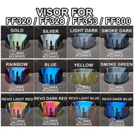 ✔READY STOCK✔ VISOR HELMET FOR FF353 FF320 FF328 FF800 353 320 328 800 HELMET RAINBOW TRANSPARENT RE