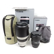 Canon 100-400mm 1:4.5-5.6/16-35mm 1:4 廣角/遠攝變焦鏡頭 附盒子/外殼