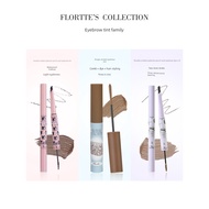 eyebrow gel eyebrow pencil FLORTTE Double-Headed Blade Non-Fading Wild Eyebrow Pencil