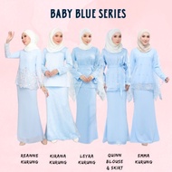Baju Kurung Sedondon Bridesmaid Baby Blue Series