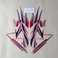 STICKER FULL SET STRIPING LIST BODY HONDA CB150 CB 150 R TAHUN 2013 2014 MERAH STANDAR