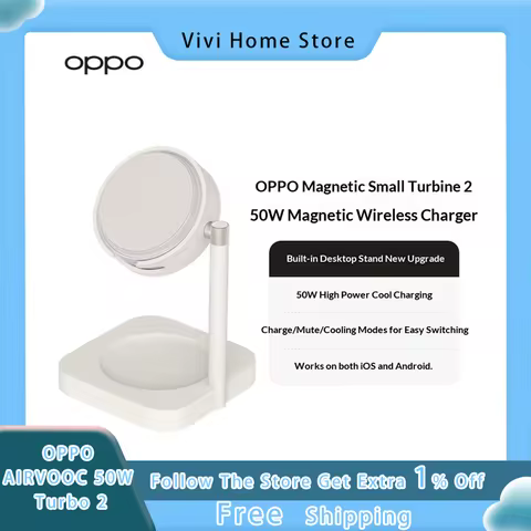 OPPO AIRVOOC 50W Turbo 2 Magnetic Wireless Charger Magnetic With Multi Heat Dissipation For Oppo Sma