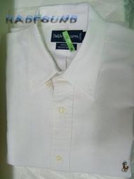 【經典款】 精品 Polo Ralph Lauren 專櫃正品 品味男裝 彩色小馬 白色 L 牛津布OXFORD 短袖襯衫 (adidas NIKE agnes.b 無售)