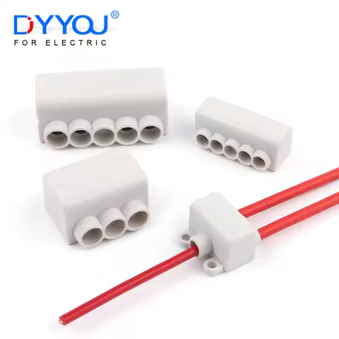 High Power 1 in multiple out Cable Splicing 60A/400V 1-6mm2 Wire Connector Screw Wiring Terminal Blo