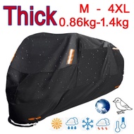 Thick 300D Motorcycle Covers Black Design Waterproof Motors Dust Rain Snow UV Protector Cover Indoor