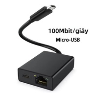 Zexmte Chromecast Ethernet Adapter 100Mbps Micro Sang RJ45 Card Mạng Cho Fire TV Stick Siêu Âm Thanh