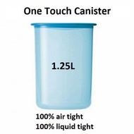 One touch Blue tupperware