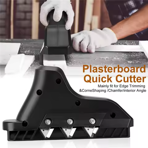 Plasterboard Edger Gypsum Board Hand Plane Drywall Edge Chamfer Woodworking Triple-Blade Edge Planer