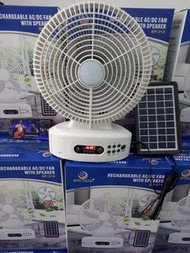 Solar fan Bluetooth fm  mp3 player