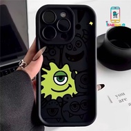 SS924 CASE CUTE GREEN MONSTER OPPO A1K A3 PRO A3S A5 A5S A7 A8 A9 A11K A12 A15 A16 A16S A16E A16K A1