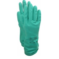 HIJAU Ansell Solvex Nitrile Chemical Green Gloves 37-175 Safety Glove - 9