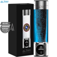 ALTHY Performance Hydrogen Water Generator Bottle DuPont SPE+PEM Dual Chamber + PPB&Time&Battery Dis
