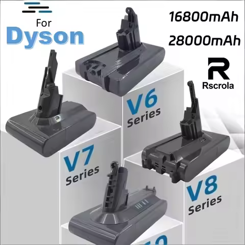 New V6/V7/V8/V10 Battery for Dyson Vacuum Cleaner 16800mAh/28000mAh Long-Life Battery for Dyson Fluf