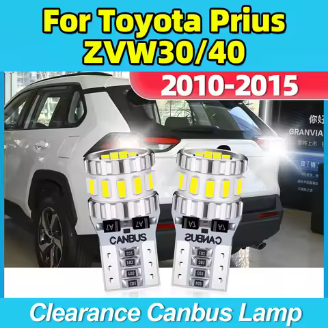 For Toyota Prius ZVW30/40 2010 2011 2012 2013 2014 2015 Car Interior Clearance Lights T10 Car LED Bu