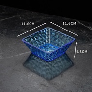 [Hot Sale]Acrylic snack plate Square dish, fruit plate, melon seed dish Bar and Club KTV Foot bath d