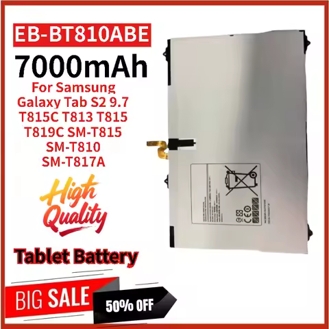 High Quality EB-BT810ABE Tablet Battery 3.85V 7000mAh For Samsung Galaxy Tab S2 9.7 SM-T810 T815C T8