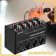 [Sunnimix2] Mini Audio Mixer Portable Passive Mixer for Tablet Mobile Phone Studio