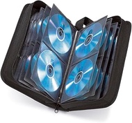 Hama CD Case for 104 Discs/CD/DVD/Blu-ray Storage Folder Space Saving for Car and Home Transport Cases Black