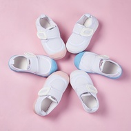 Cheerful Mario Children's Indoor Canvas Shoes - White