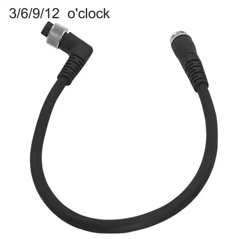 1PC Fishing Reel Battery Power Cable Elbow 2 Hole Power Cord Adapter Cable 3/6/9/12 O'clock Battery 