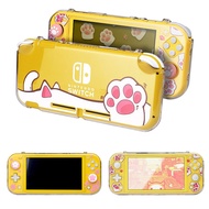 Cat Paw Nintendo Switch Lite Crystal Shell PC Hard Cover Housing Frame Transparent Protective Case For Switch Lite Accessories