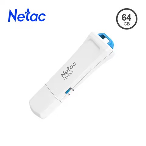 Netac Original USB 3.0 Pen Drive Write Protect U-Disk 64GB USB Flash Drive 90MB/s for Phone TV Noteb