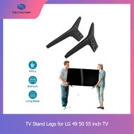 Stand for LG TV Legs Replacement,TV Stand Legs for LG 49 50 55Inch TV 50UM7300AUE 50UK6300BUB 50UK6500AUA Without Screw Durable Easy to Use