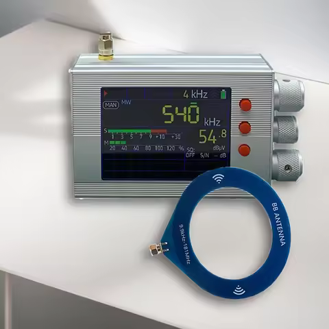 TEF6686 All Band Radio Receiver 3.2inch LCD Handheld Radio LW/MW/SW/FM/AM with Antenna Built-In Spea