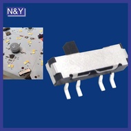 N&Y   10Pcs 4 Pin Mini Slide Switch On-OFF 3Position Micro Slide Toggle Switch Miniature Horizontal 