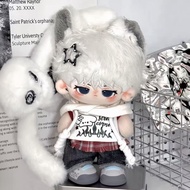 网红推荐20cm娃衣20厘米棉花娃娃娃衣套装美式复古替换衣服可爱公娃衣20cm doll coat 20cm cotton doll20250911