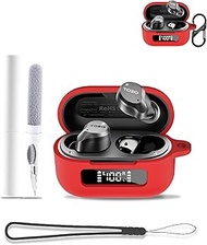 Silicone Protective Case for Tozo NC9 Bluetooth Earbuds 2024 Waterproof Drop-Proof Red