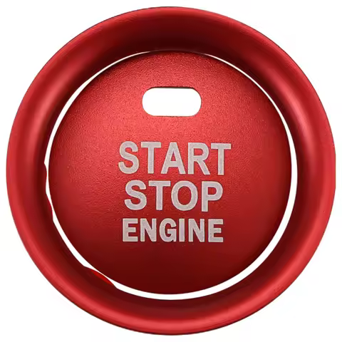 2Pc Set Keyless Engine Push Start Button & Surrounding Decoration Ring For Mazda 3 6 CX-3 CX-5 CX-9 