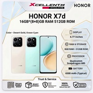 HONOR X7d 4G [16GB*(8+8)GB RAM 512GB ROM]