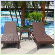 Outdoor Lounge Chair Poolside Rattan Lounge Chair Beach Relaxation Chair Beach Villa Sun Lounger Hot
